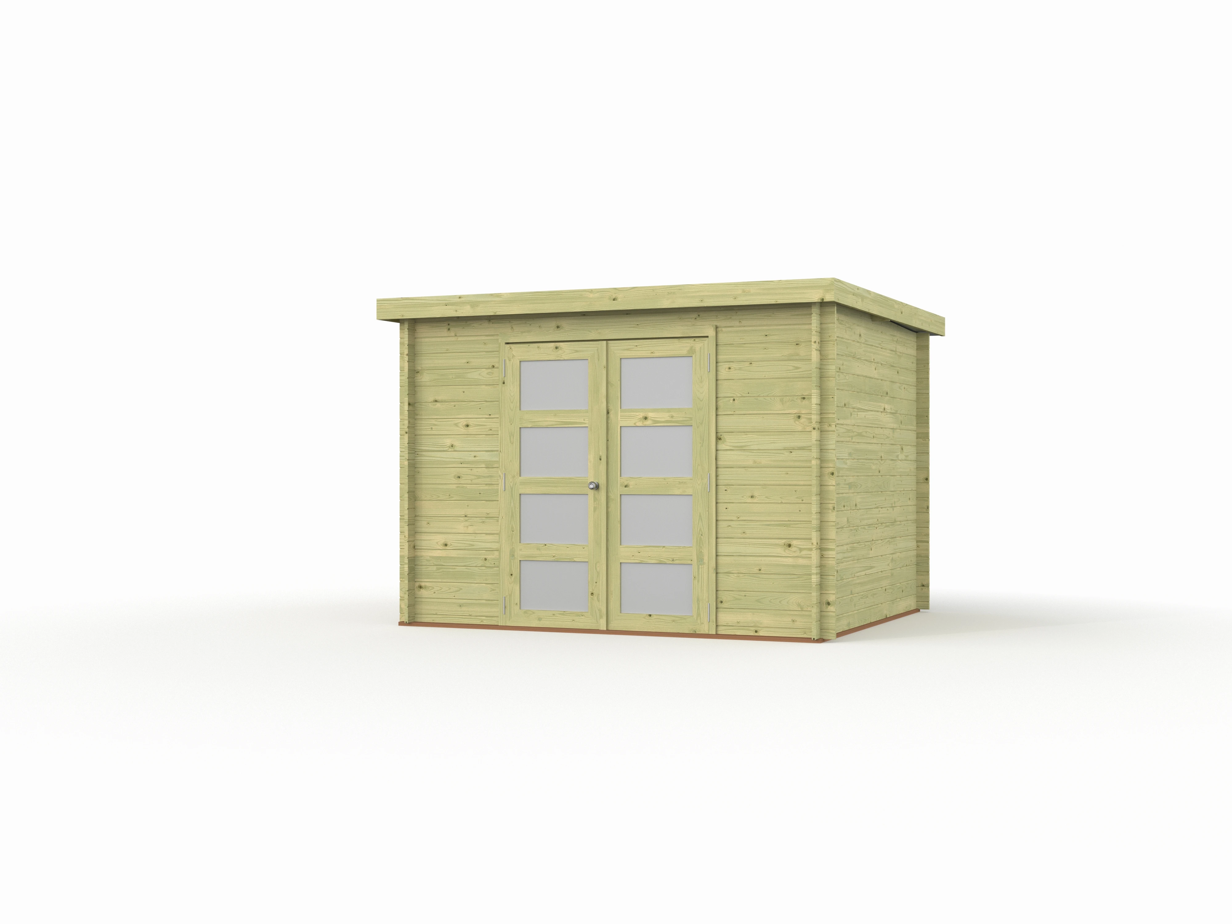 Woodlands Blokhut Umea Groen Geïmpregneerd 300 x 250 cm OP = OP - Afbeelding 2